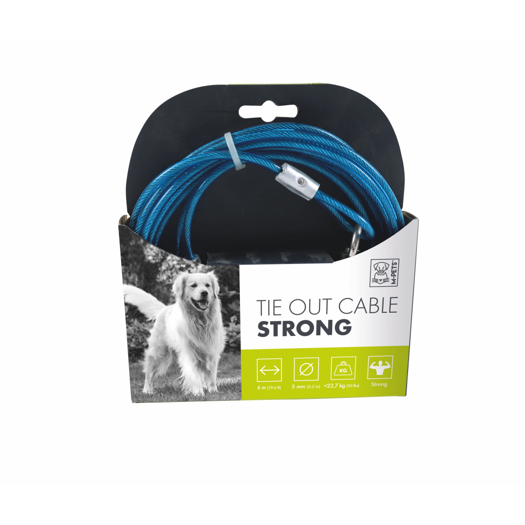 M-Pets Strong Bahçe Bağlama Halatı 6m (Mavi)