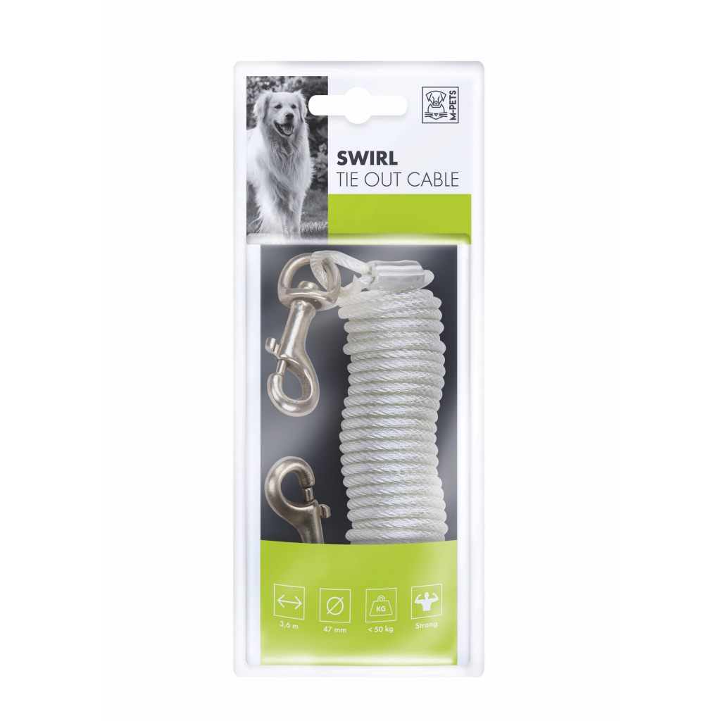 M-Pets Swirl Bahçe Bağlama Halatı 3,6m