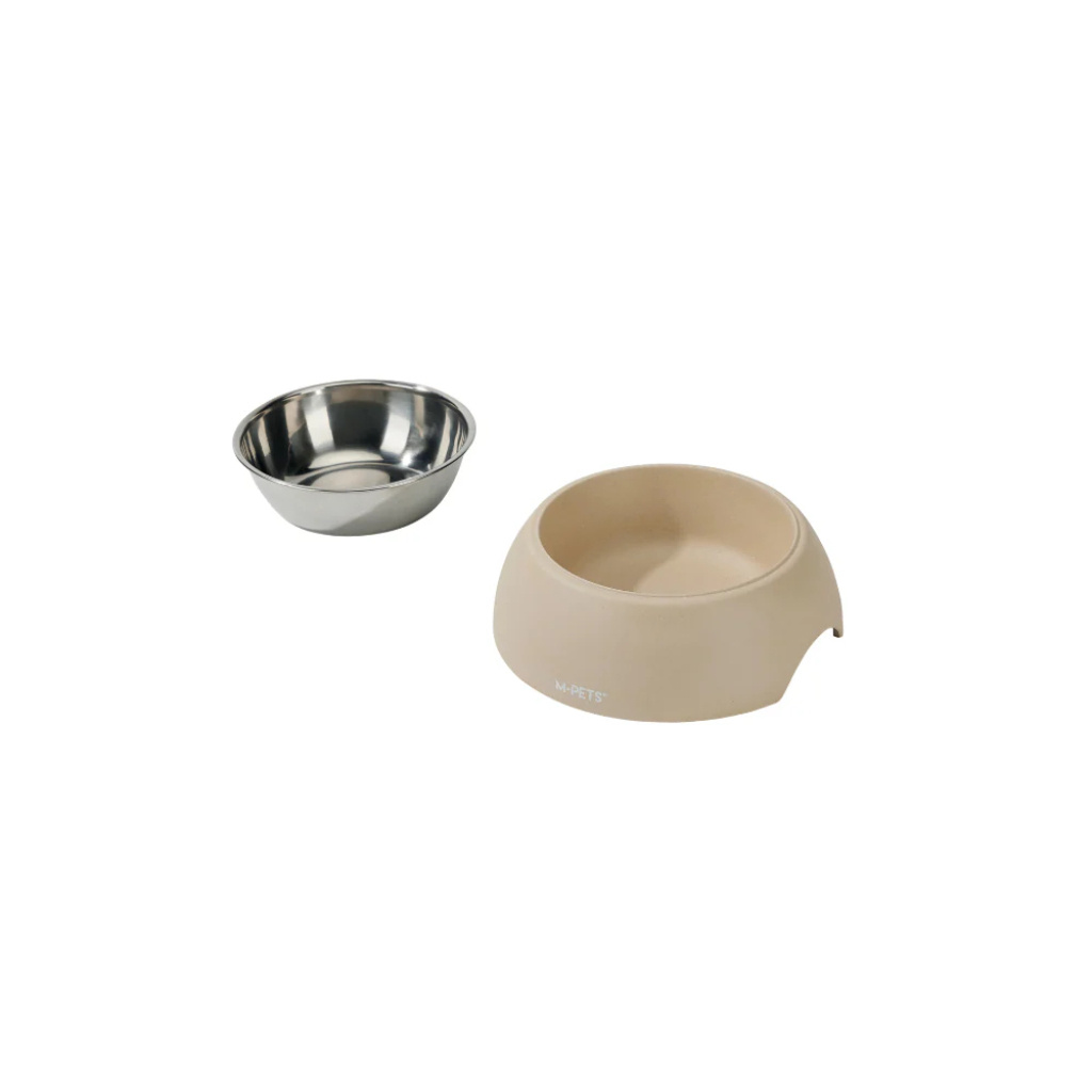 M-Pets Eco Bamboo Mama ve Su Kabı 190ml (Bej)