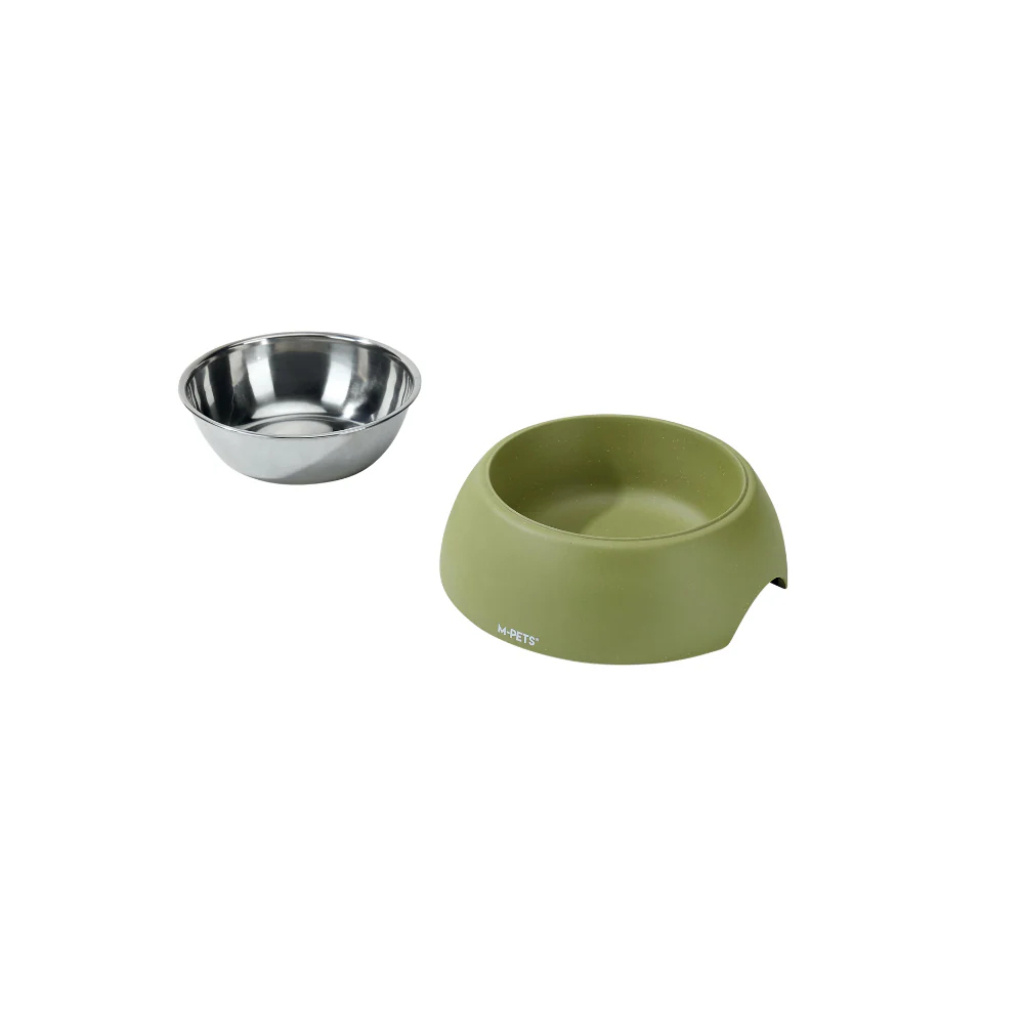 M-Pets Eco Bamboo Mama ve Su Kabı 190ml (Yeşil)