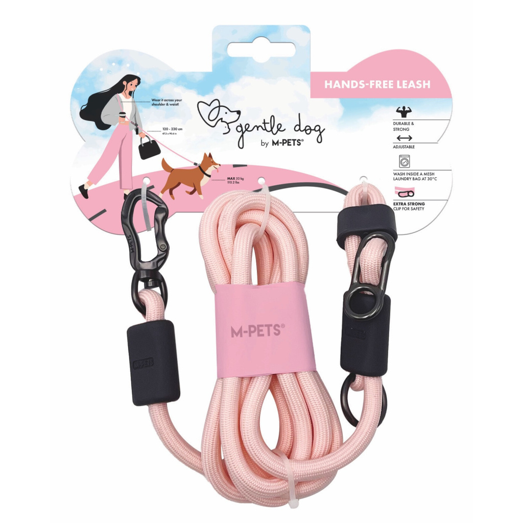 M-Pets Gentle Köpek Gezdirme Kayışı 120cm (Pembe)