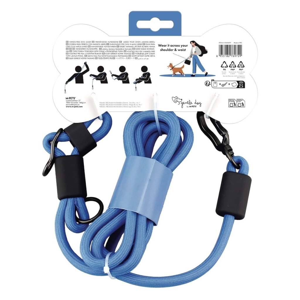 M-Pets Gentle Köpek Gezdirme Kayışı 120cm (Mavi)