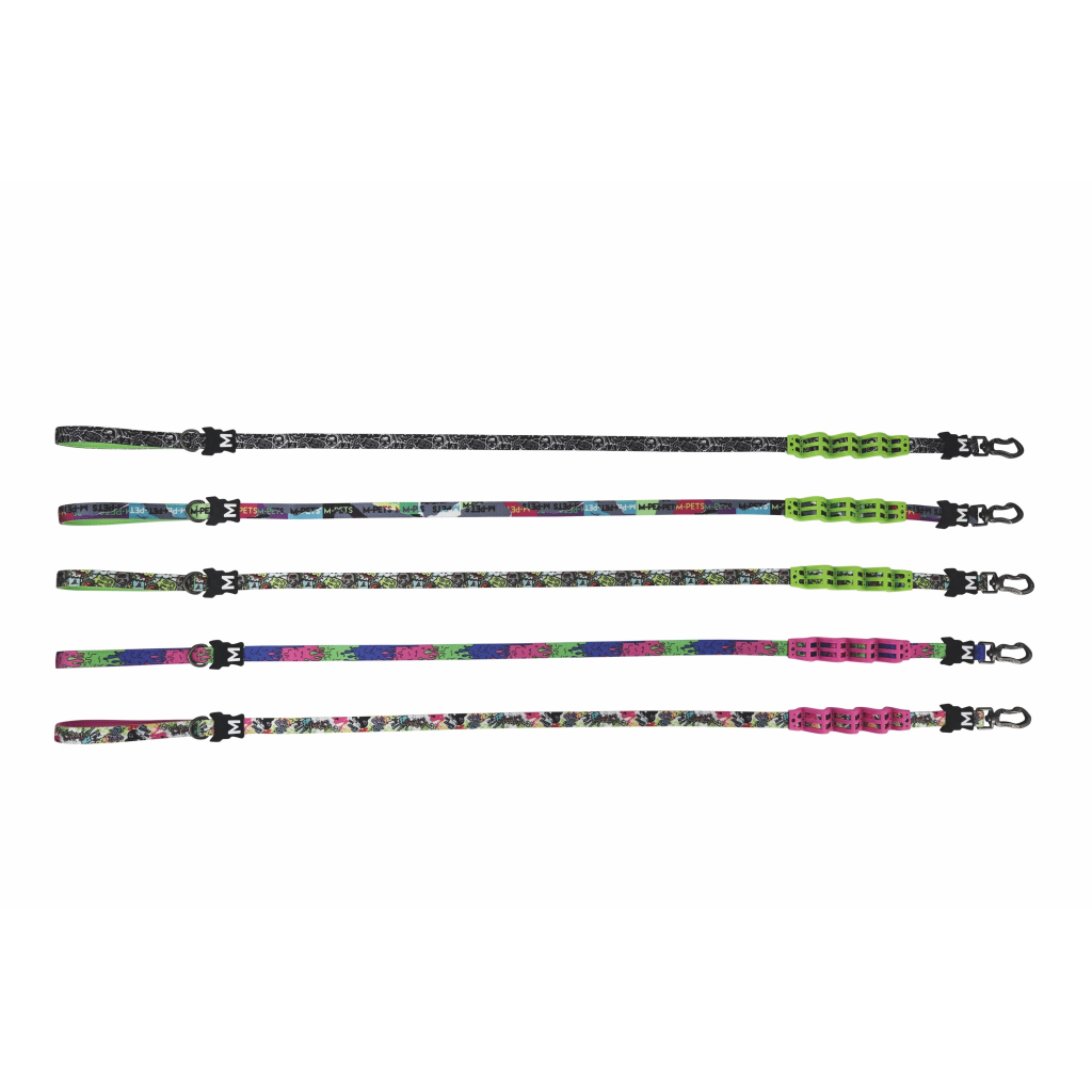 M-Pets Urban Style Graffti Köpekler İçin Şok Emici Gezdirme Kayışı 120cm [M]