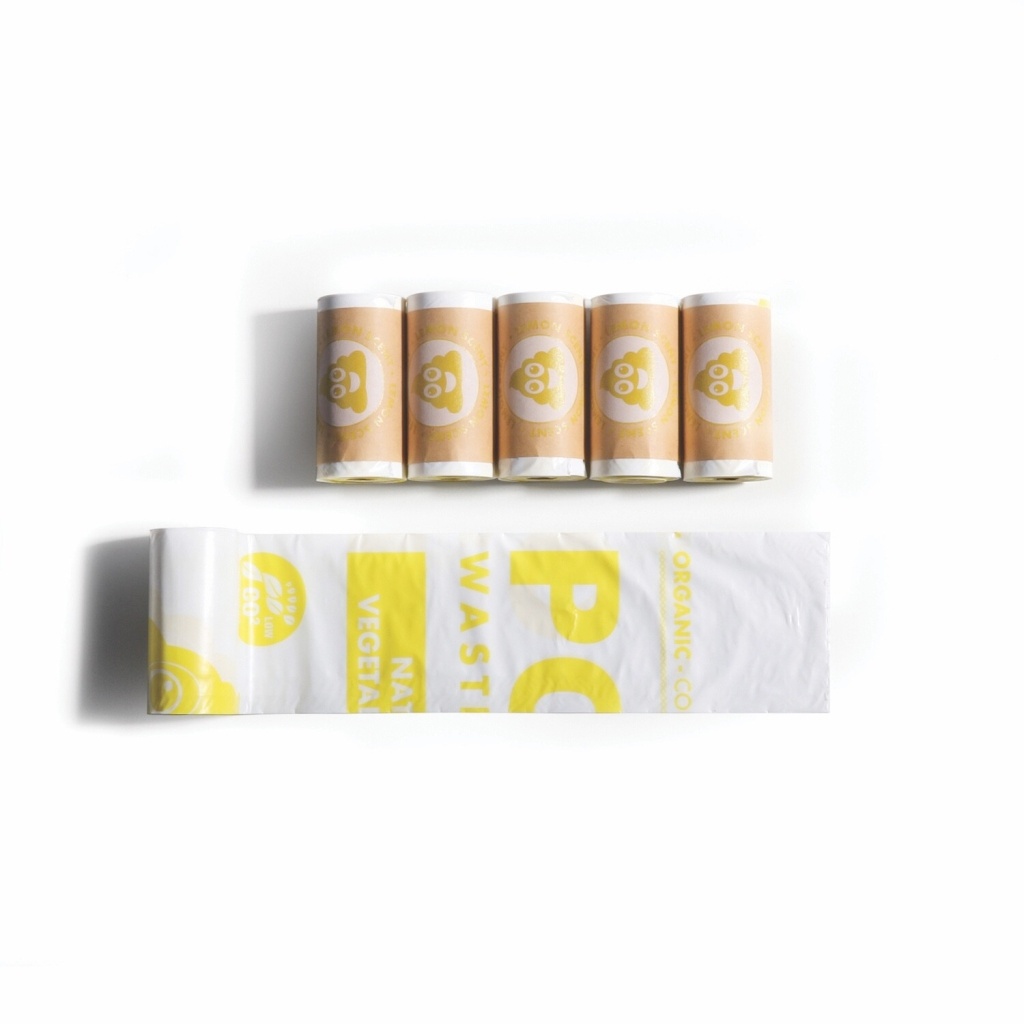 M-Pets Poo Limon Kokulu Köpek Dışkı Poşeti 22x32cm (30'lu)