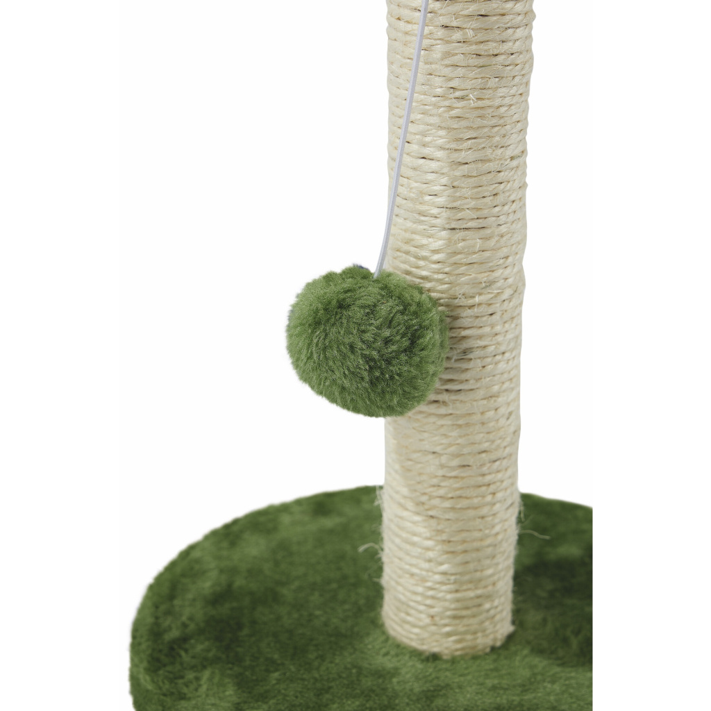M-Pets My First Ponponlu Kedi Tırmalama Tahtası 24x24x30cm (Yeşil)