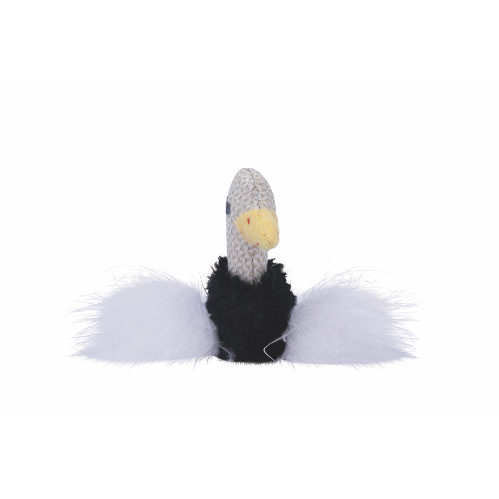 M-Pets Plume Catnipli Devekuşu Kedi Oyuncağı 7x9x3cm (Beyaz)