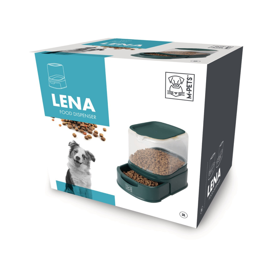 M-Pets Lena Çekmeceli ve Hazneli Mama Kabı 3000ml