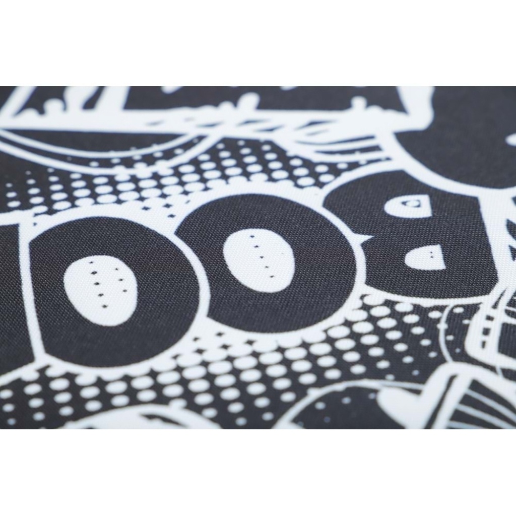 M-Pets Urban Style Contempo Cushion Kedi ve Köpek Yatağı 110x75x12cm (Siyah - Beyaz) [XL]