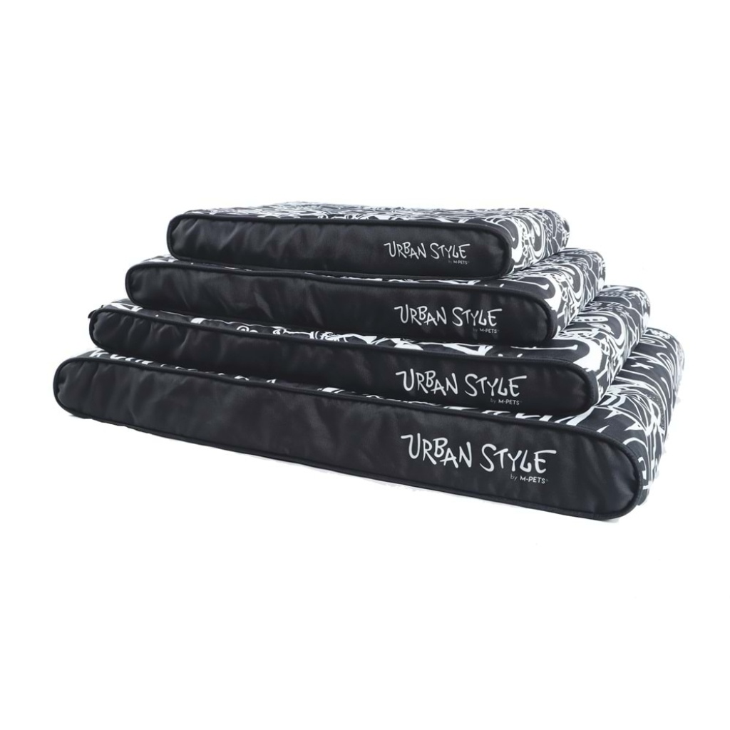 M-Pets Urban Style Contempo Cushion Kedi ve Köpek Yatağı 110x75x12cm (Siyah - Beyaz) [XL]