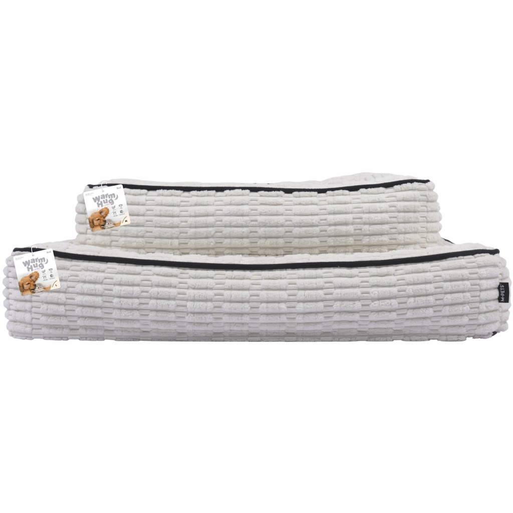 M-Pets Warm Hug Kedi ve Köpek Yatağı 80x65x20cm (Beyaz) [L]