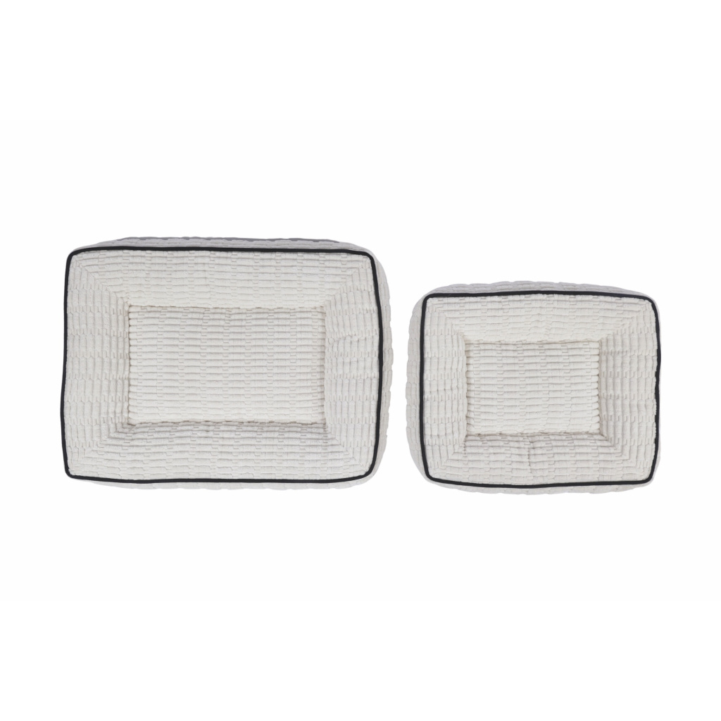 M-Pets Warm Hug Kedi ve Köpek Yatağı 80x65x20cm (Beyaz) [L]