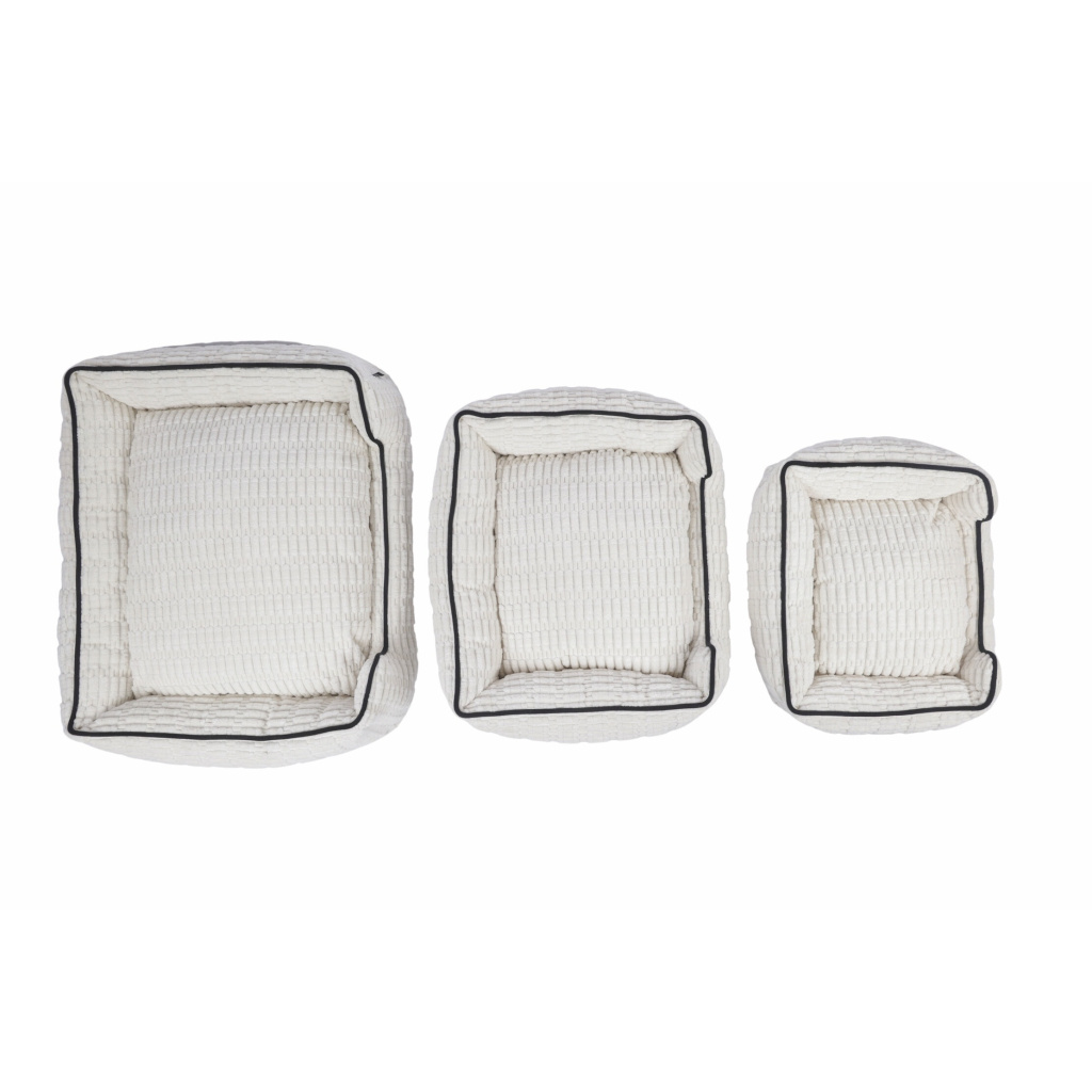 M-Pets Warm Hug Kedi ve Köpek Yatağı 55x45x18cm (Beyaz) [S]