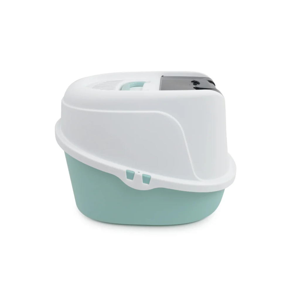 M-Pets Eco Tima Kapalı Kedi Tuvaleti 60x45x42,5cm (Yeşil) [L]