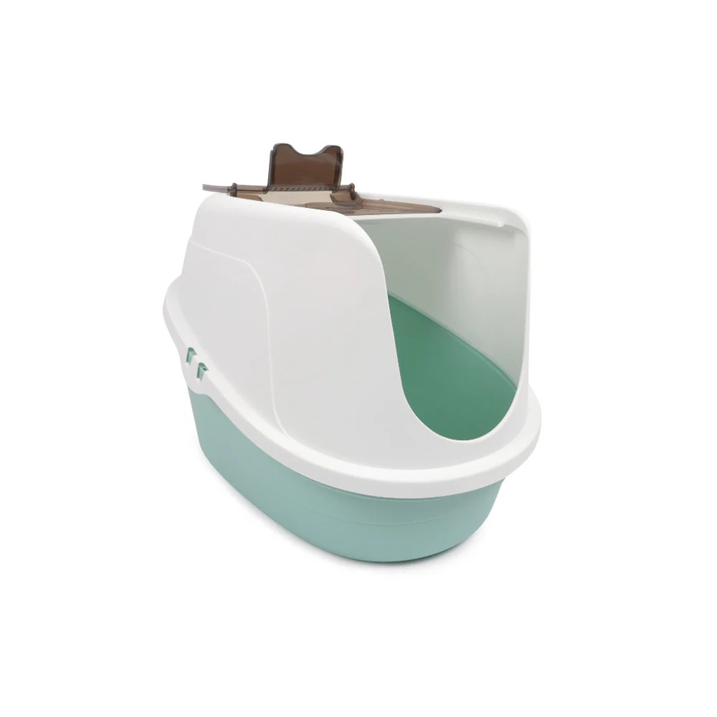 M-Pets Eco Tima Kapalı Kedi Tuvaleti 60x45x42,5cm (Yeşil) [L]