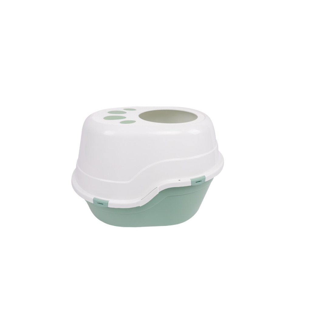 M-Pets Eco Tanta Üstten Girişli Kapalı Kedi Tuvaleti 63x49x42cm (Yeşil)