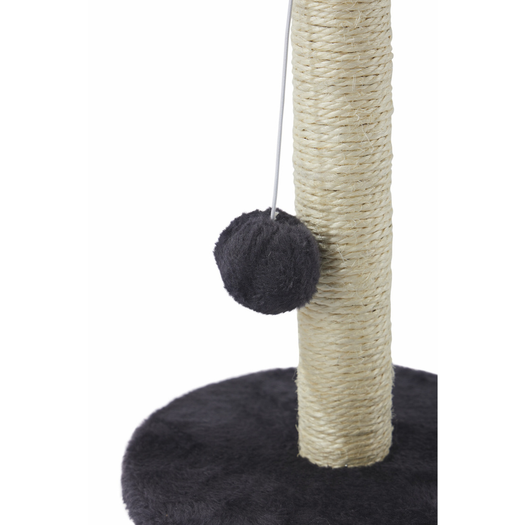 M-Pets My First Ponponlu Kedi Tırmalama Tahtası 24x24x30cm (Gri)