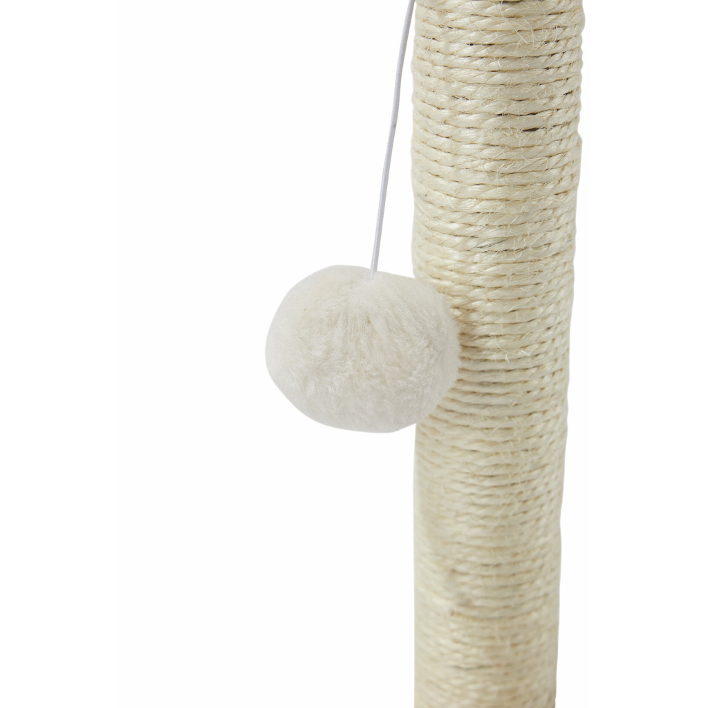 M-Pets My First Ponponlu Kedi Tırmalama Tahtası 24x24x30cm (Beyaz)