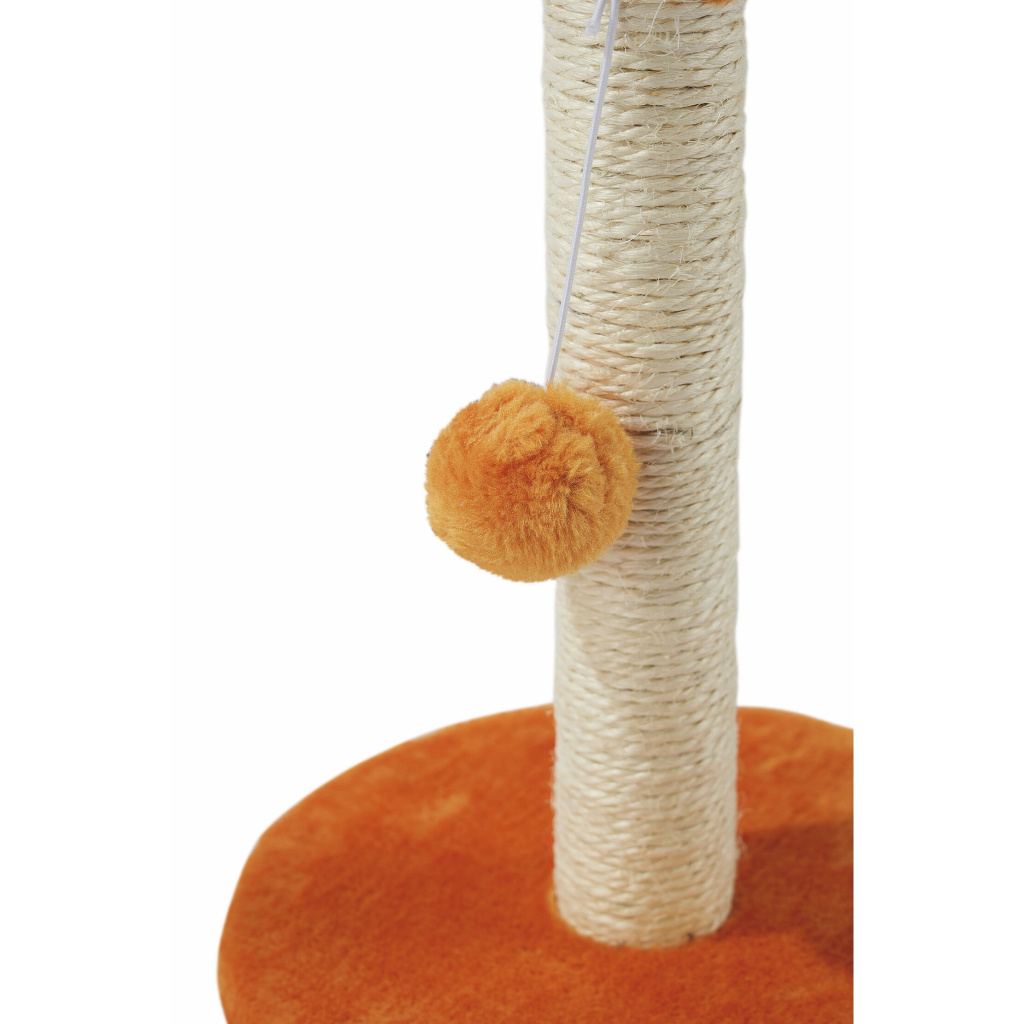 M-Pets My First Ponponlu Kedi Tırmalama Tahtası 24x24x30cm (Turuncu)