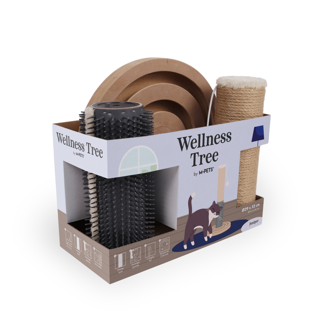 M-Pets Juniper Wellness Tree Kedi Tırmalama Tahtası 29x52cm (Kahverengi)
