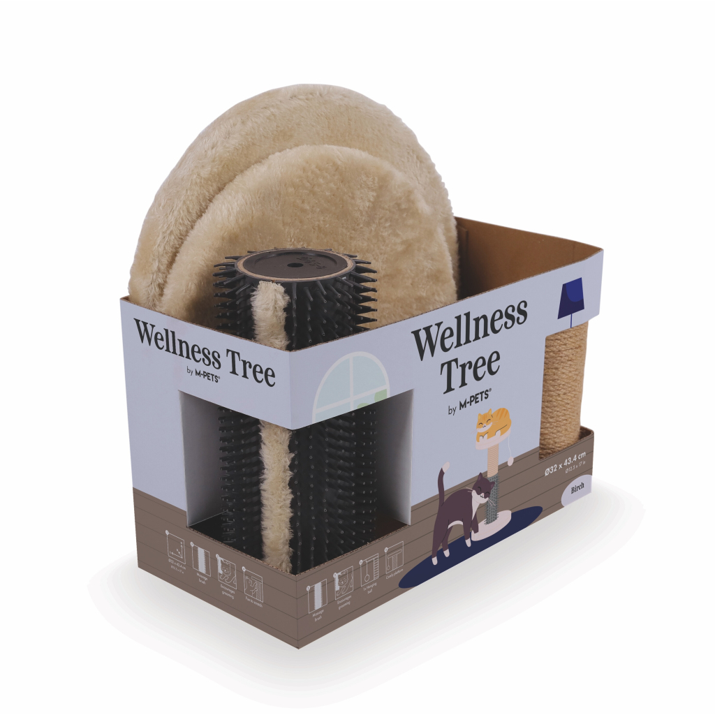 M-Pets Birch Wellness Tree Kedi Tırmalama Tahtası 32x42cm (Kahverengi)