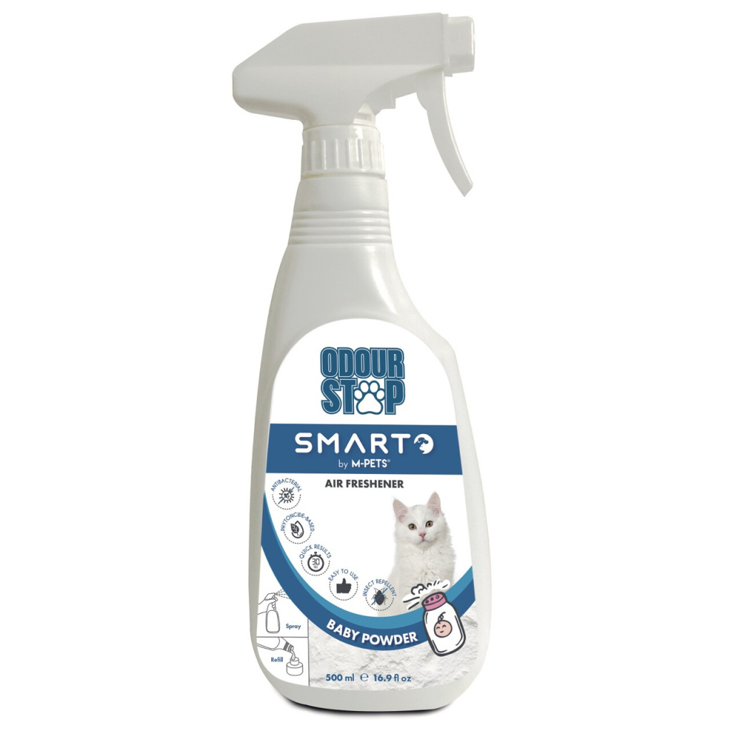 M-Pets Koku Durdurucu Deodorant Sprey Bebek Pudrası Kokulu 500ml