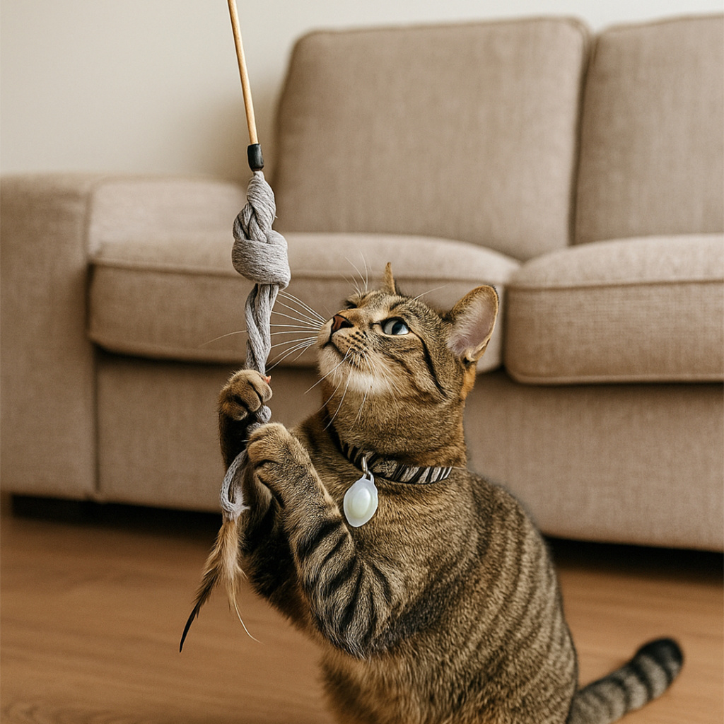 M-Pets Natura Ribbon Olta Kedi Oyuncağı 43cm