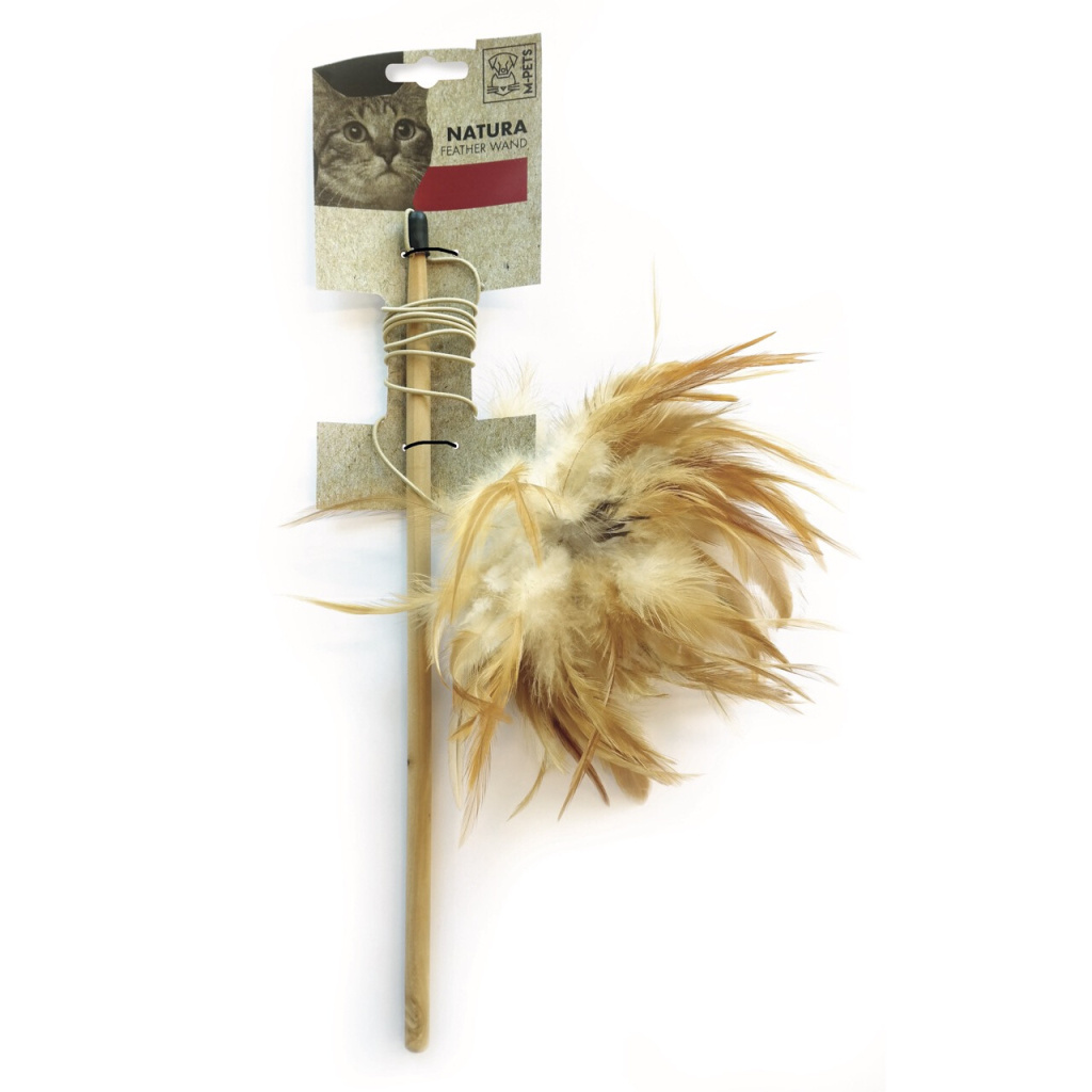 M-Pets Natura Feather Wand Olta Kedi Oyuncağı 35,5cm
