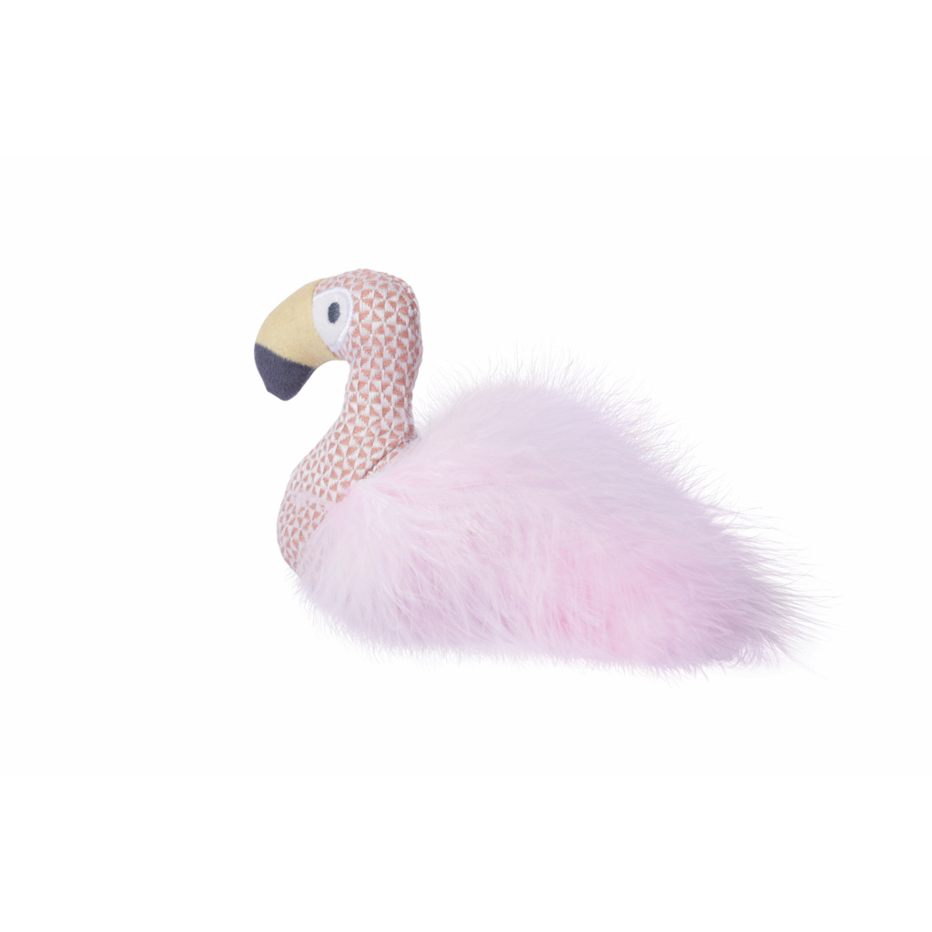 M-Pets Plume Catnipli Flamingo Kedi Oyuncağı 7x8x3cm (Pembe)
