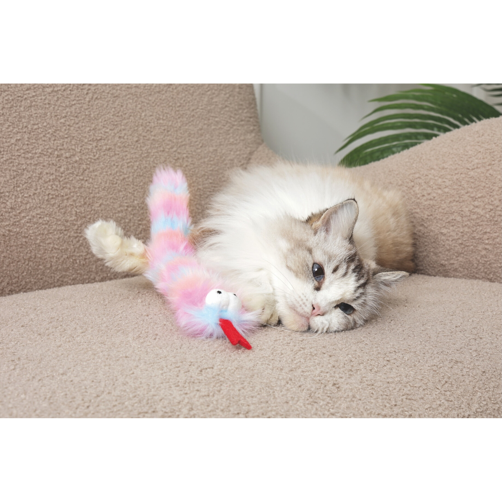 M-Pets Fluffy Lala Catnipli Peluş Kedi Oyuncağı 37x6x3cm