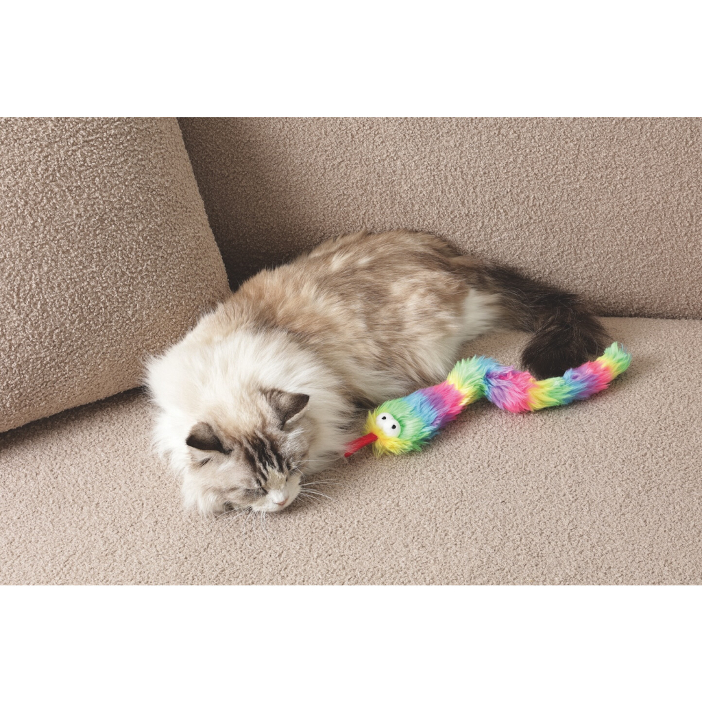 M-Pets Fluffy Zaz Catnipli Peluş Kedi Oyuncağı 37x6x3cm