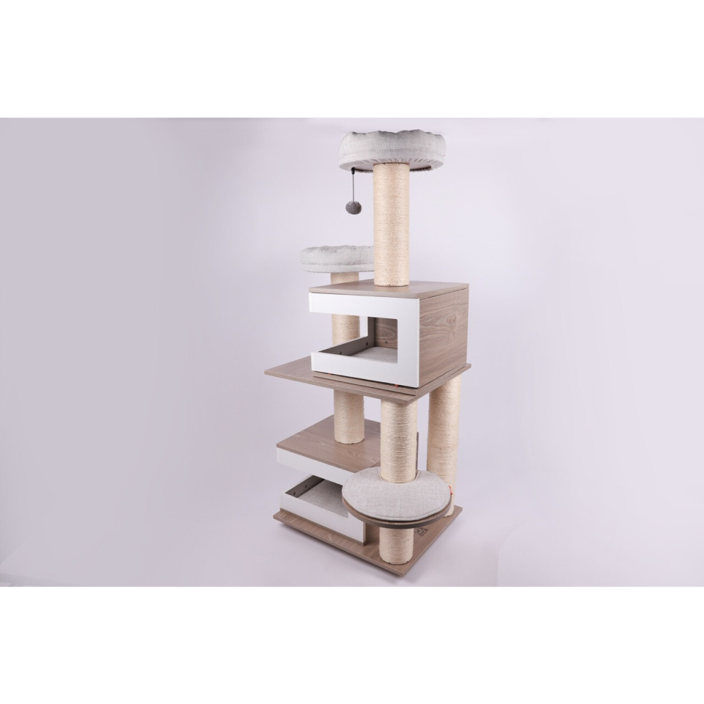 M-Pets Cat Elite Monica Kedi Tırmalama Ağacı 88x62x140cm