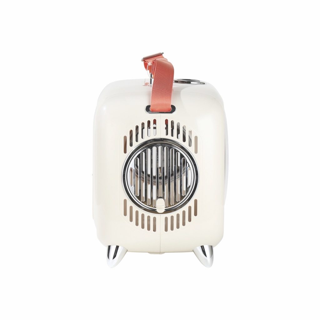 M-Pets Sixties Televizyon Şeklinde Kedi Taşıma Çantası 44,7x26,6x38,4cm (Beyaz)