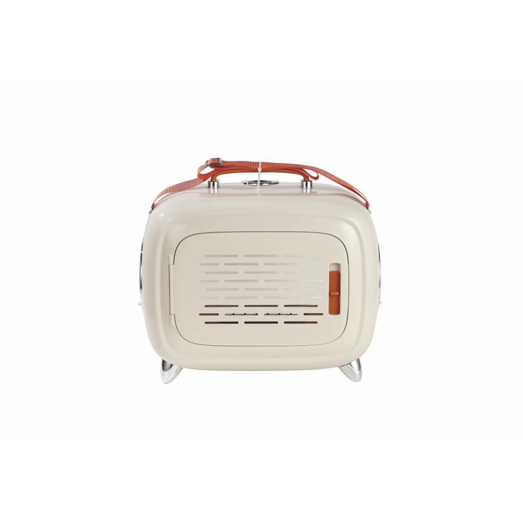 M-Pets Sixties Televizyon Şeklinde Kedi Taşıma Çantası 44,7x26,6x38,4cm (Beyaz)