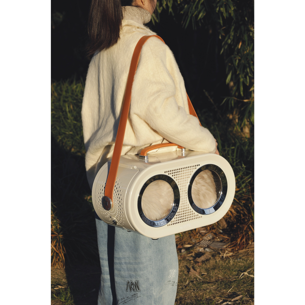 M-Pets Radio Kedi Taşıma Çantası 50,2x23,5x31,3cm (Beyaz)