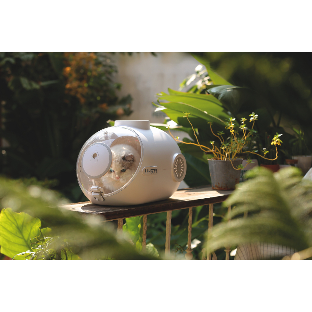 M-Pets Submarine Kedi Taşıma Çantası 49x32x30cm (Beyaz)