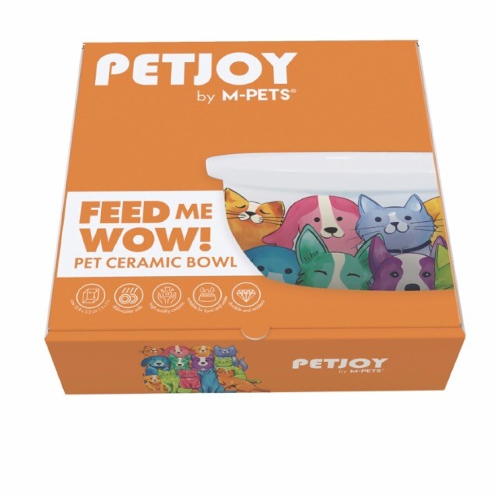 M-Pets Petjoy Seramik Kedi Mama ve Su Kabı 300ml
