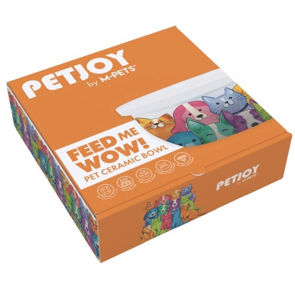 M-Pets Petjoy Kedi Seramik Mama ve Su Kabı 300ml