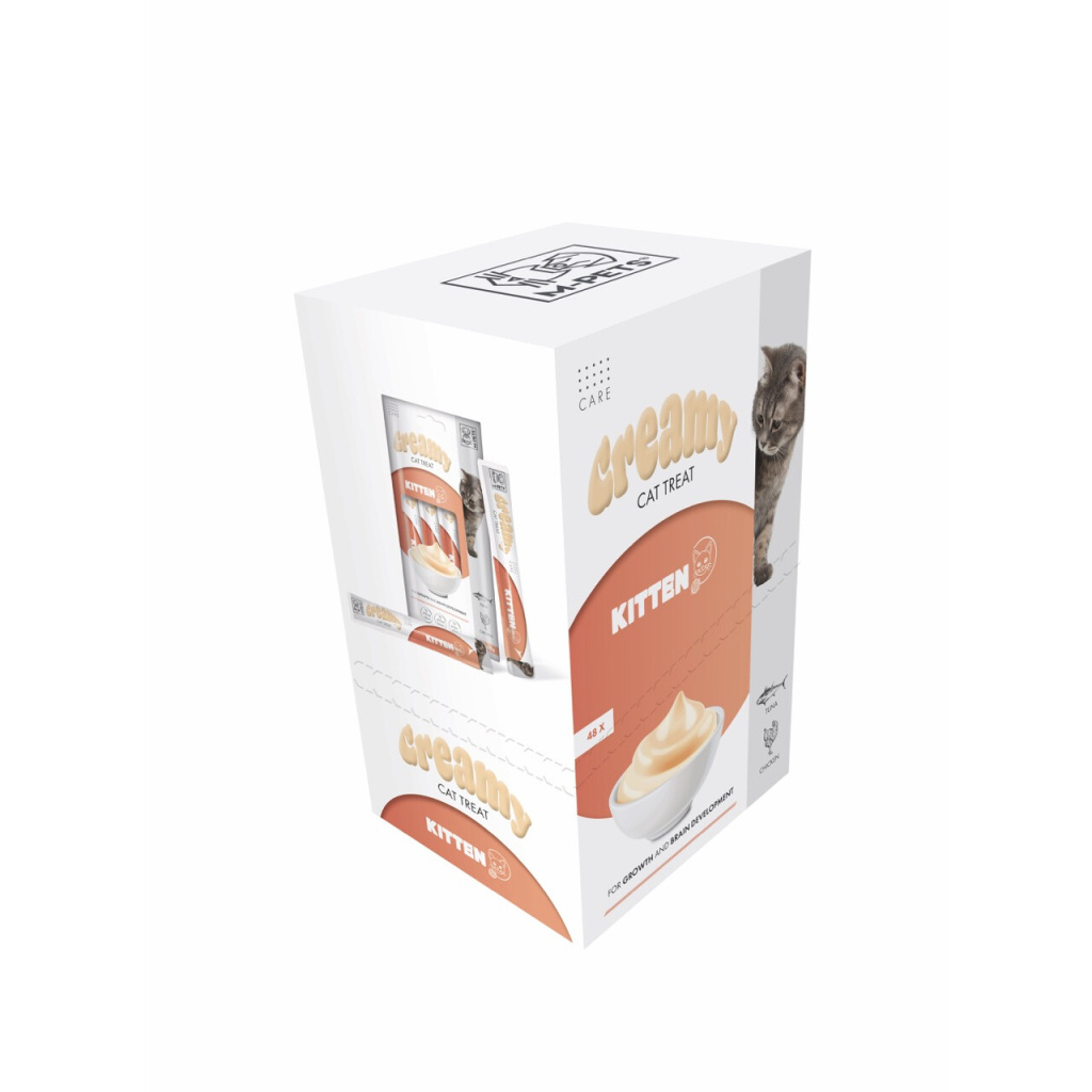 M-Pets Ton Balıklı ve Tavuklu Krema Kedi Ödül Maması 15gr (4'lü)