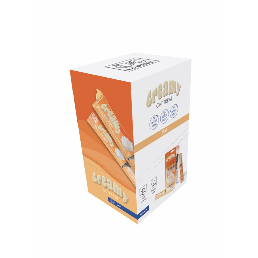 M-Pets Yengeçli Krema Kedi Ödül Maması 15gr (4'lü)