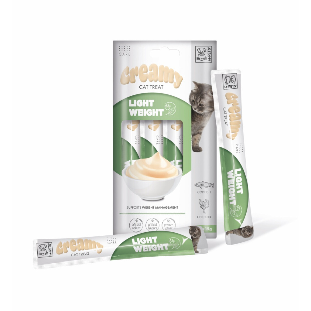 M-Pets Light Weight Diyet Krema Kedi Ödül Maması 15gr (4'lü)