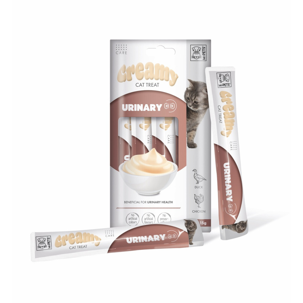 M-Pets Üriner Sistem Destekleyici Krema Kedi Ödül Maması 15gr (4'lü)