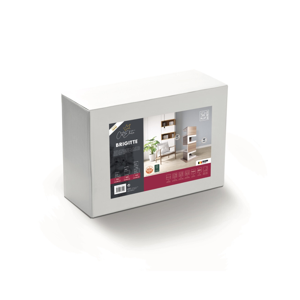 M-Pets Cat Elite Brigitte Tırmalama Tahtalı Kedi Evi 60x60x116cm