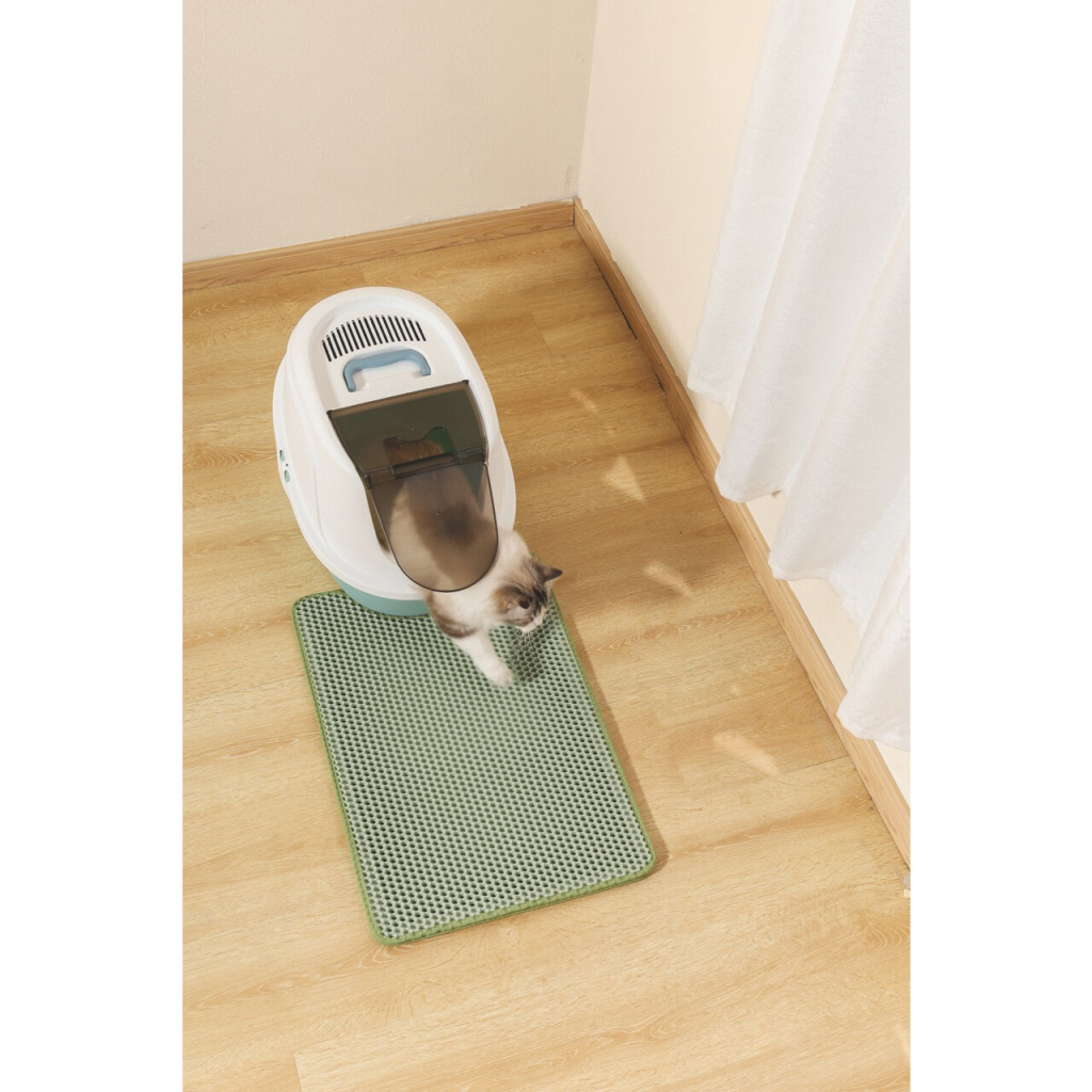 M-Pets Duplex Elekli Kedi Kumu Paspası 45x65cm (Yeşil)