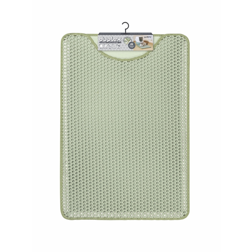 M-Pets Duplex Elekli Kedi Kumu Paspası 45x65cm (Yeşil)