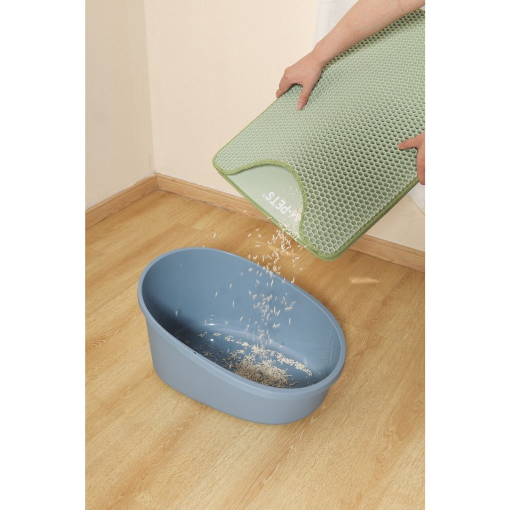 M-Pets Duplex Elekli Kedi Kumu Paspası 45x65cm (Yeşil)