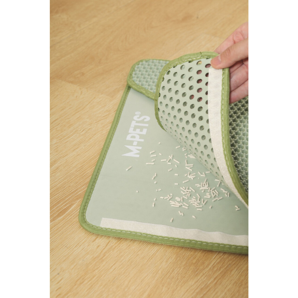 M-Pets Duplex Elekli Kedi Kumu Paspası 45x65cm (Yeşil)