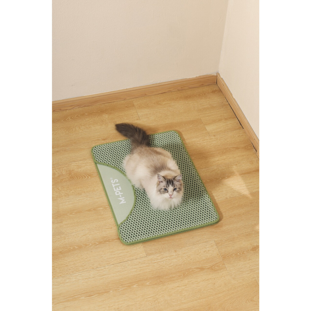 M-Pets Duplex Elekli Kedi Kumu Paspası 60x45cm (Yeşil)
