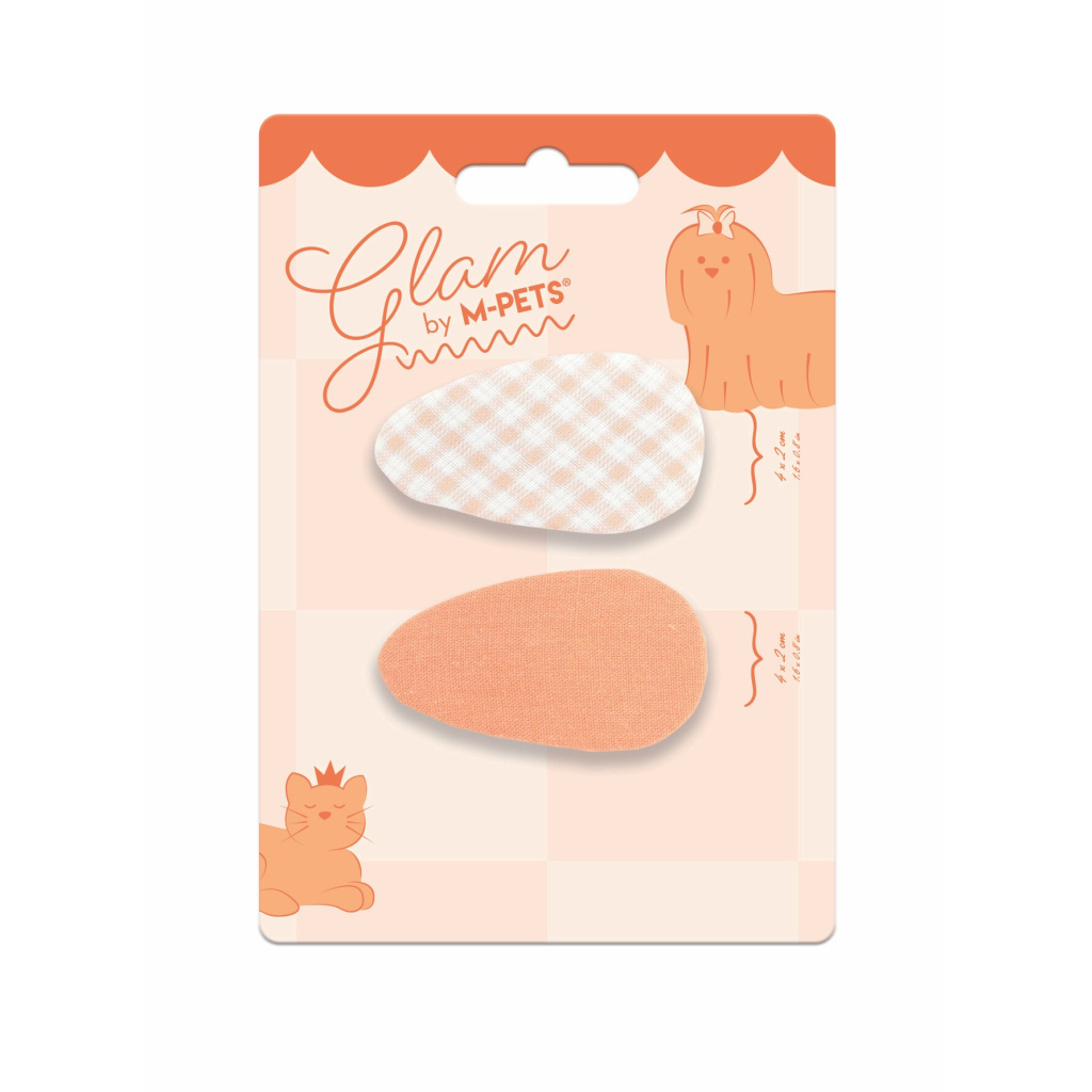 M-Pets Glam Desenli Kedi ve Köpekler için Toka (Turuncu)