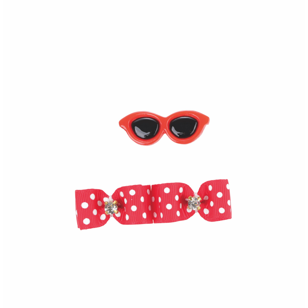 M-Pets Glam Şekilli Kedi ve Köpekler için Toka (Kırmızı)