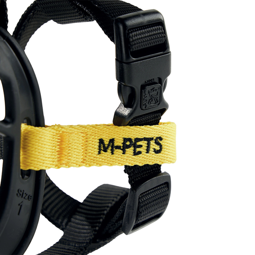 M-Pets Bark Guard Köpek Ağızlığı 16x14x7cm (Siyah-Sarı) [M]